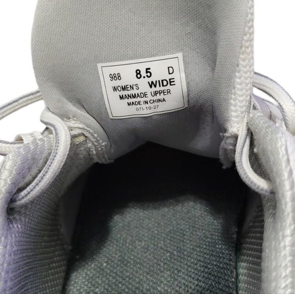 OrthoFeet Women's 8.5 D Wide White Coral Athletic Walking Shoes - Picture 3 of 16